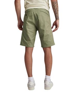 Bermuda G-Star verde Bronson 2.0 Slim Chino pour homme