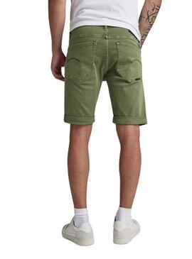 Bermudes G-Star Slim Elto Vert pour Homme