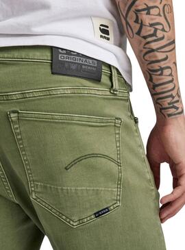 Bermudes G-Star Slim Elto Vert pour Homme