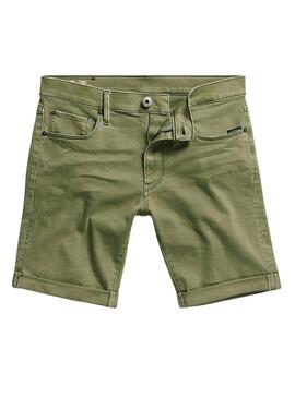 Bermudes G-Star Slim Elto Vert pour Homme