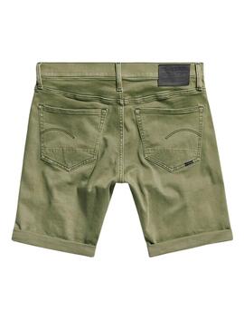 Bermudes G-Star Slim Elto Vert pour Homme