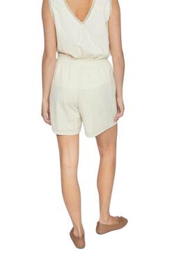 Shorts Vila Vicarmena Beige Pour Femme