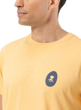 T-shirt Le Poulpe Aloha Orange Pour Homme