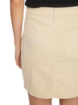 Jupe Vila Vikaja Denim Beige Pour Femme