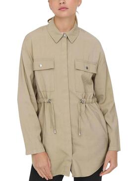 Veste Only Nadine Utility Beige pour Femme