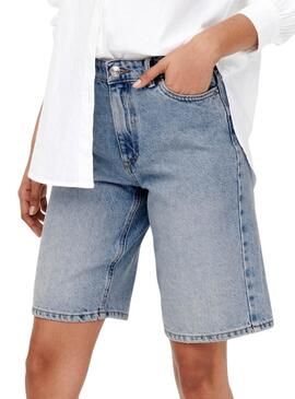 Shorts en jean Only Sonny Wide para mujer.