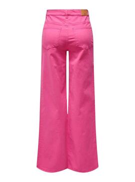 Pantalon en jean Only Madison rose pour femme