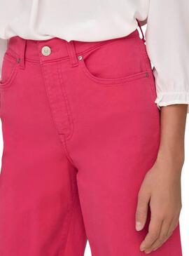 Pantalon en jean Only Madison rose pour femme