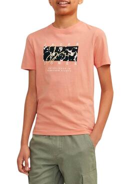 T-shirt Name It Joraruba Aop Orange Enfant