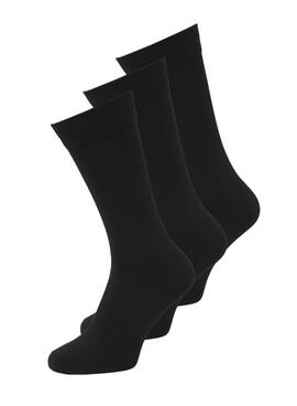 Paquet de 3 chaussettes Jack and Jones noires pour homme