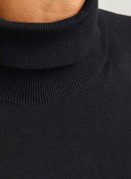 Maillot Jack and Jones Basic à col roulé noir pour homme