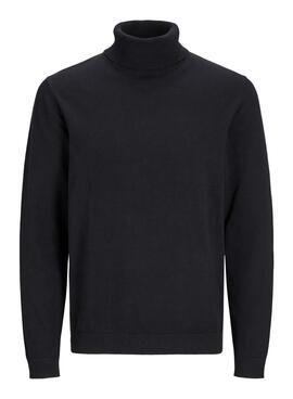 Maillot Jack and Jones Basic à col roulé noir pour homme