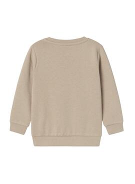 Sweat-shirt Name It Vimo pour enfants beige