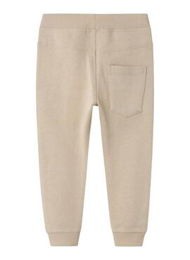 Pantalon Name It Jogger beige pour enfants