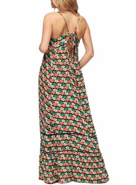 Robe Superdry maxi cami dress orange pour femme