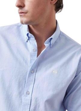 Chemise Altonadock bleue claire en popeline pour homme