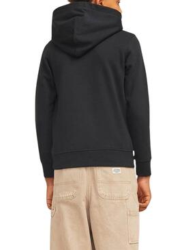 Sweat à capuche Jack and Jones Portland noir pour enfant