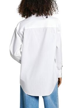 Chemise Pepe Jeans Agnes blanc pour femme