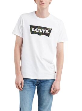 T-shirt Levis Housemark blanc pour hommes