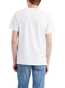 T-shirt Levis Housemark blanc pour hommes