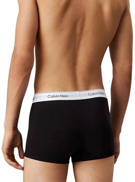 Pack de 3 boxers Calvin Klein noir avec ceinture blanche pour homme