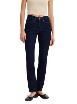 Jean Levis 312 Shaping slim foncé pour femme