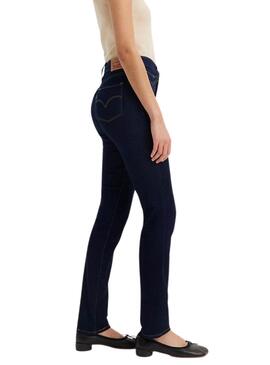 Jean Levis 312 Shaping slim foncé pour femme