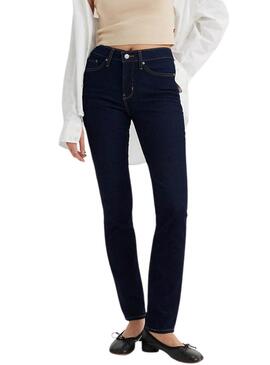 Jean Levis 312 Shaping slim foncé pour femme