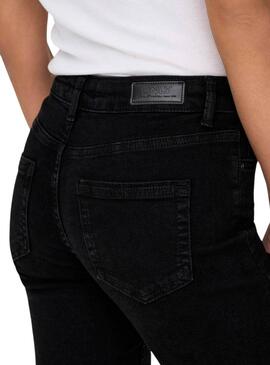 Pantalon en jean Only Blush negro recto para mujer