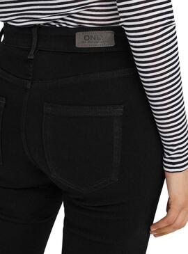 Pantalon en jean Only Blush Flared negro para Mujer