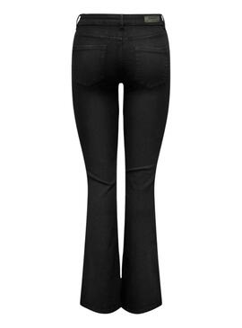 Pantalon en jean Only Blush Flared negro para Mujer