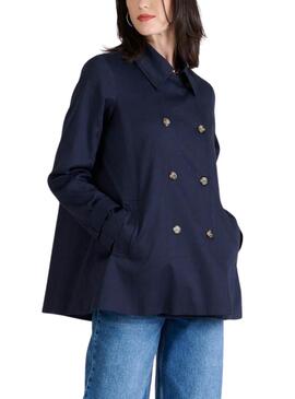 Trench Naf Naf Denis marine pour femme