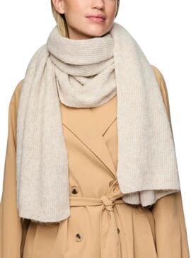 Foulard Pieces Moella beige pour femme