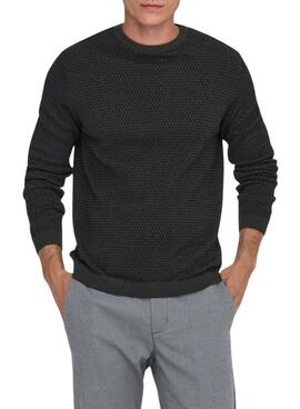 Maillot Only and Sons gris pour homme