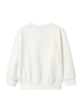 Sweatshirt Name It Pia blanc pour fille.