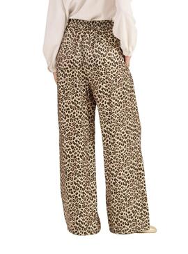 Pantalon léopard Naf Naf pour femme