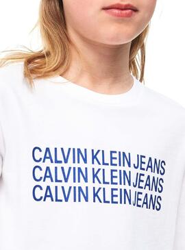 T-Shirt Balvin Logo Triple Logo Calvin Klein Pour 