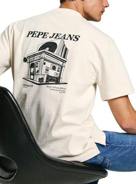 T-shirt Pepe Jeans Dalton blanc pour homme