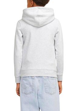 Sweat à capuche Jack and Jones Portland gris pour enfant