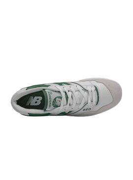 Sneakers New Balance BB550 vert et blanc pour homme