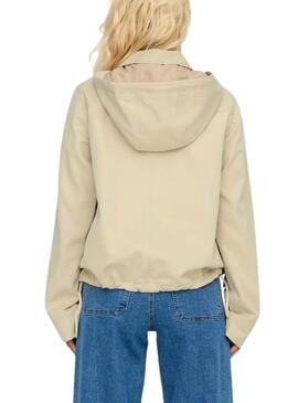 Parka Only Norma beige pour femme