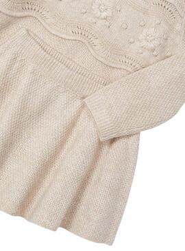 Ensemble Mayoral jupe et pull beige pour fille