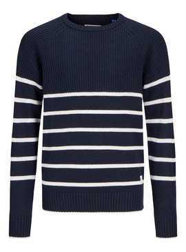 Pull Jack and Jones Pannel Bleu Marine pour garçon