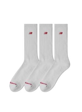 Chaussettes New Balance Logo blanches pour femmes et hommes