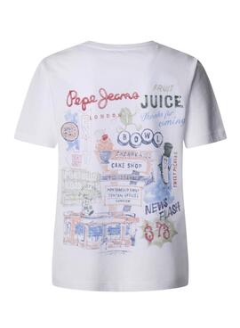 Débardeur Pepe Jeans Raven blanc pour femme