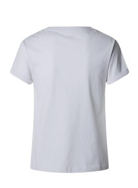 T-shirt Pepe Jeans Rufina blanc pour femme