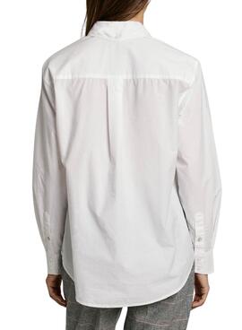 Chemise Pepe Jeans Bego blanche pour femme