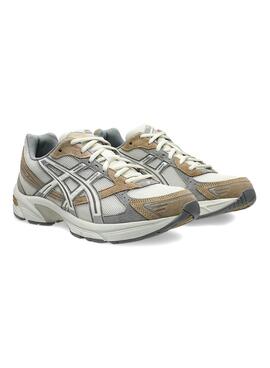 Chaussures Asics GEL-1130 blanches et beige pour hommes et femmes