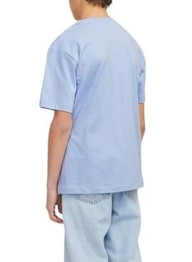 T-shirt Jack and Jones Caleb bleue pour enfant