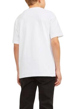 T-shirt Jack and Jones Caleb blanc pour enfant